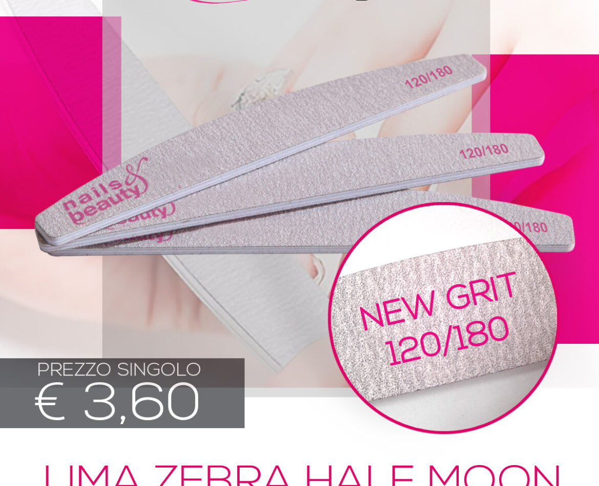 Lima Zebra Halfmoon180/240 Ricostruzione unghie, Nail Art